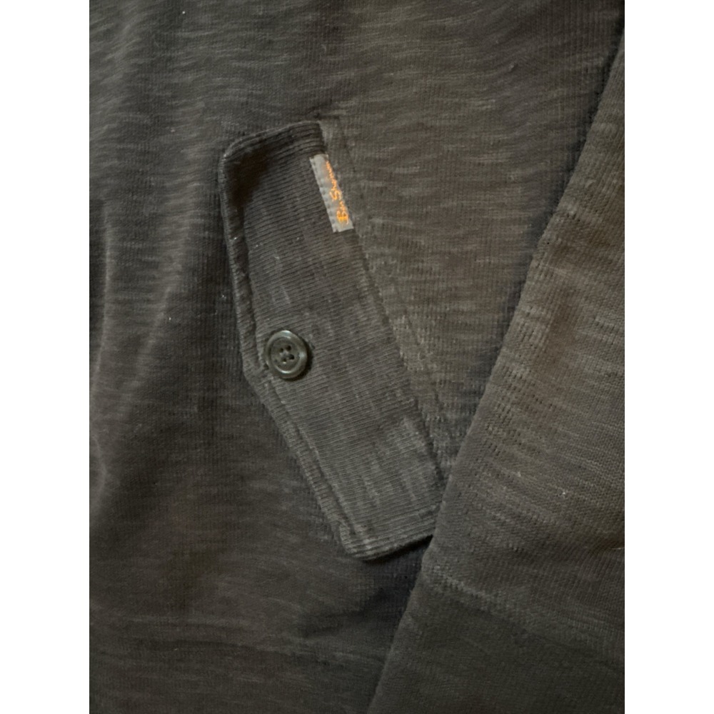 Ben Sherman Dark Charcoal Cotton Zip-Up Bomber Jacket‎ L - Picture 10 of 12